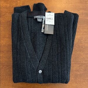 Mendocino Men's Cardigan 100% Cashmere size large